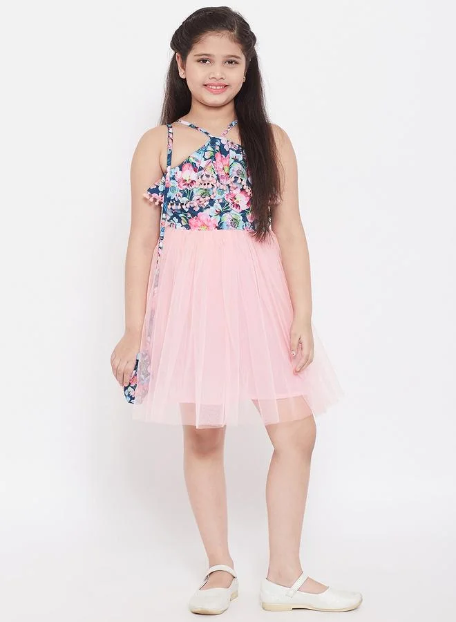 ستايلو بج Stylo Bug Flower Print Mesh Insert Dress
