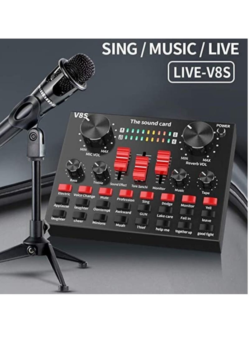Live Streaming Sound Adapter Phone Laptop Microphone Multi-Function High Sound Quality Intelligent Compatibility Sound Adapter - Image 3