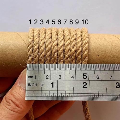 Tim Tim Agro 5mm Jute Twine, 328 Feet Braided Natural Jute Rope, Heavy Duty and Thick Twine Rope for DIY Artwork, Bundling, Home Decor, Gardening Applications, Brown - Image 2