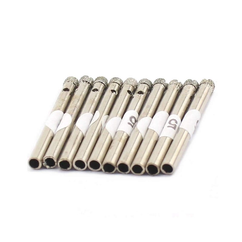 Jingling 5mm Diamond Drill Bit, 3/16" Diamond Drill Bits for Glass, Coated Core Drill Hole Saw Drilling Tools for Rocks Ceramic Tile Pack of 20Pcs - Image 2