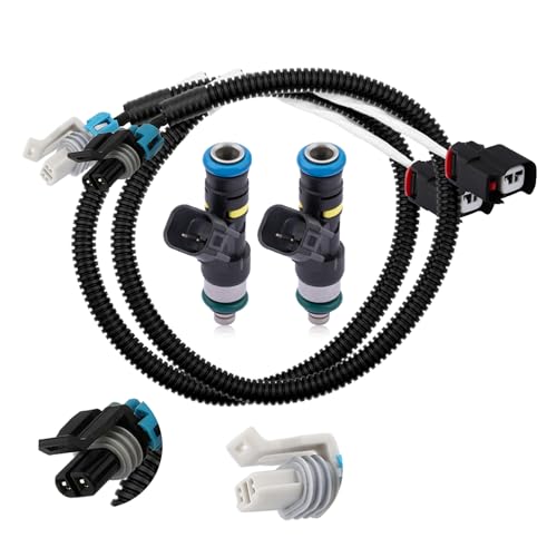 AULINKOEM Parts2PCS Fuel Injector Harness Set 0280158197 Fit for Polaris Ranger 800 20112017Ranger Crew 800 20102014Ranger XP 800 20122013RZR 800 201120131204318 1204319 - Image 1