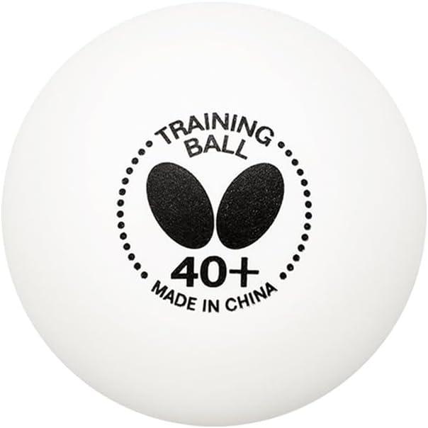 Butterfly 40+ Training Table Tennis Ball - White, 40mm Training Balls - Box of 120-40+ Training Balls are Comparable to a Three-Star Ball - Image 2