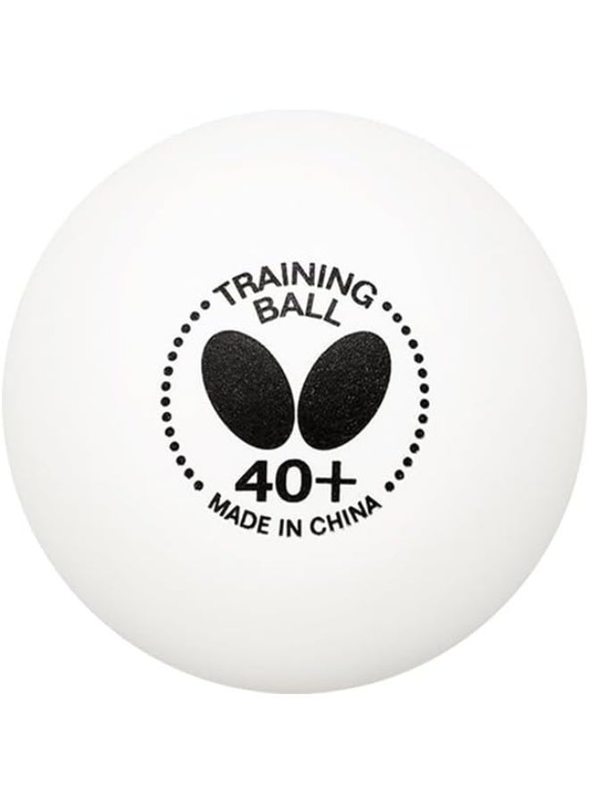 Butterfly 40+ Training Table Tennis Ball - White, 40mm Training Balls - Box of 120-40+ Training Balls are Comparable to a Three-Star Ball - Image 2