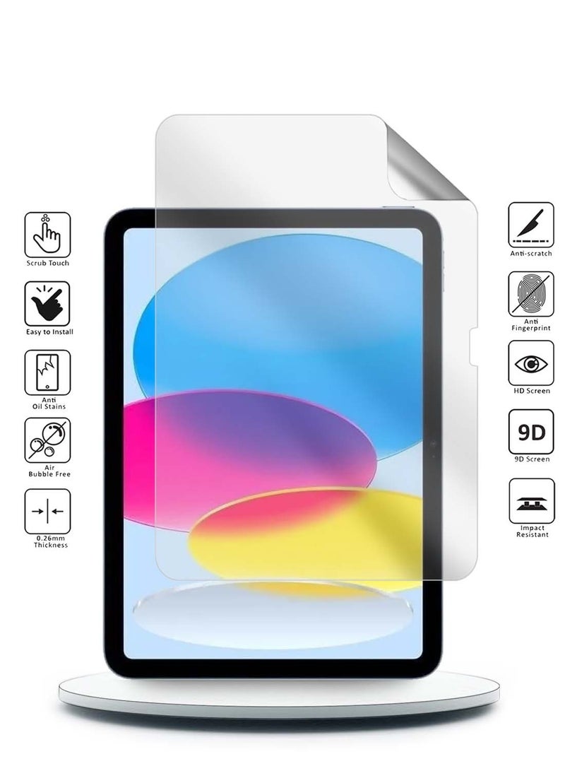 Wtech Apple iPad 2025 (11th Generation) A16 10.9 inch Wtech Premium Pure Hydrogel Matte Film Thin and Flexible Screen Protector 2 Pack - Clear - Image 2