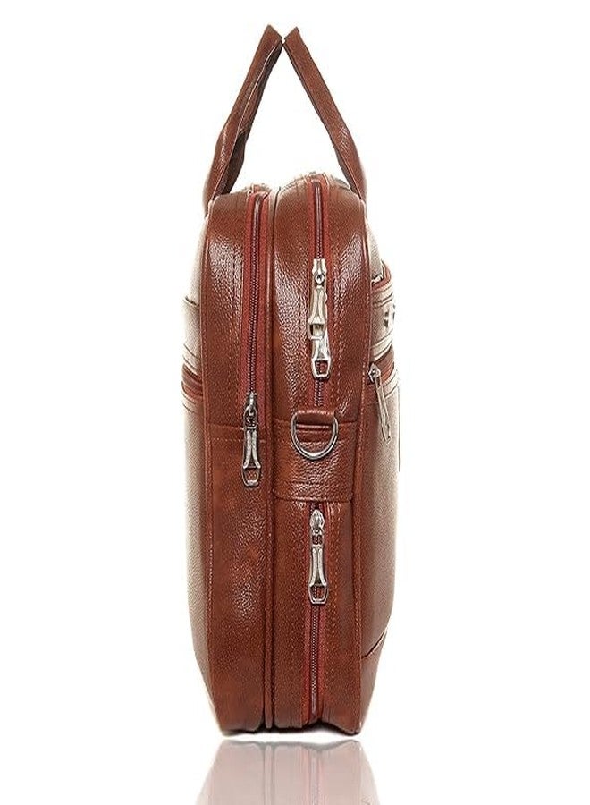 BILL BOND Synthetic Leather Briefcase Best Laptop Messenger Bag Satchel For Men - Image 2