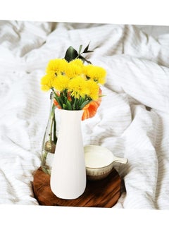 Excefore 10pcs Artificial Dandelion Artificial Outdoor Plants Dining Room Table Decor Table Centerpieces for Weddings Plastic Flower Bouquet Flower Arrangement Realistic Lifelike Dandelion  - Image 5
