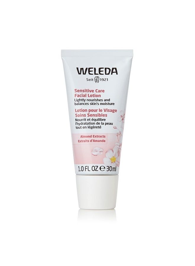 Weleda Sensitive Care Face Lotion, 1 Fluid Ounce, Fragrance Free, Plant Rich Moisturizer with Sweet Almond Oil - Image 1
