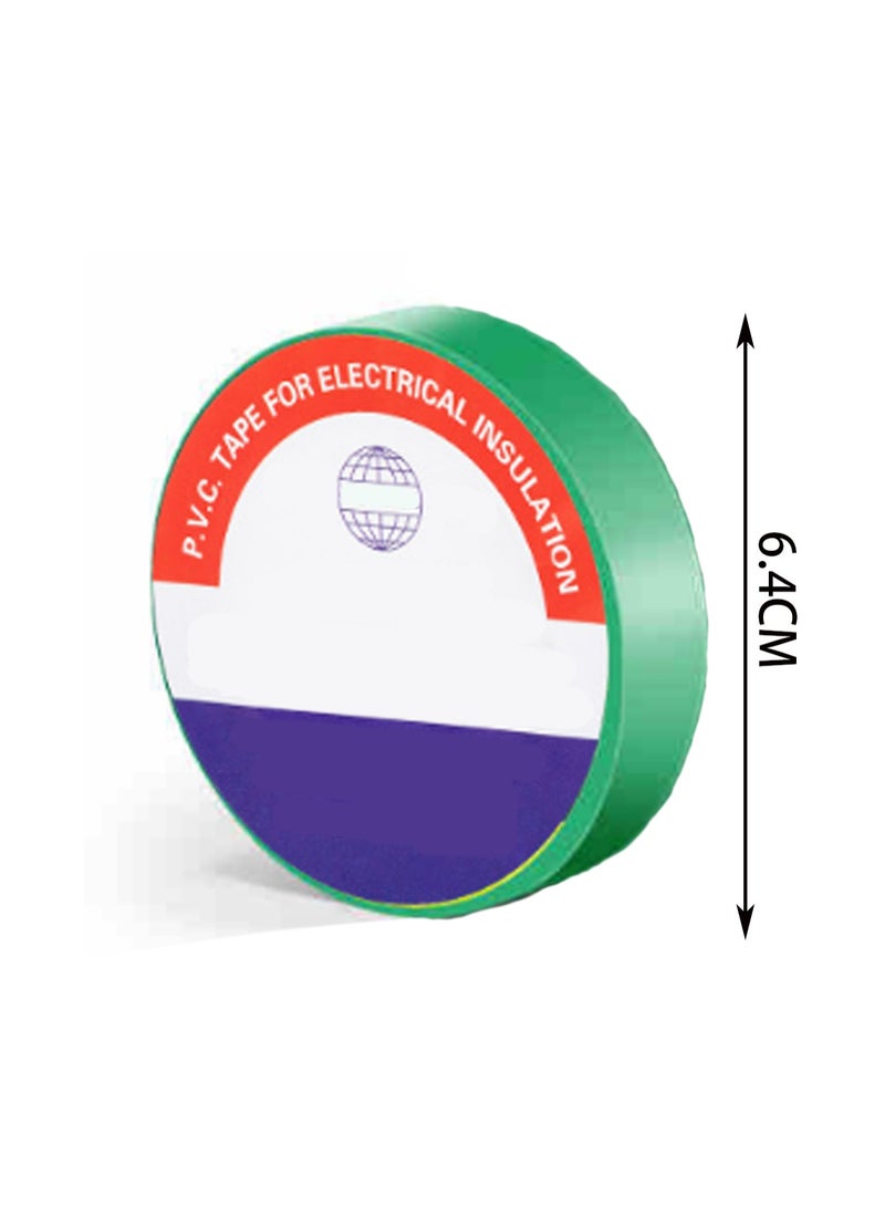 Generic Green 10m Insulation Tape, Electrical Tape Insulation Pvc Sticky Waterproof High Temperature Resistant  - Image 2