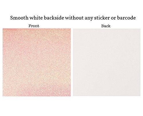 Crafasso 12" x 12" 300gms Heavy & Premium Glitter cardstock, 15 Sheets, Light Pink - Image 2