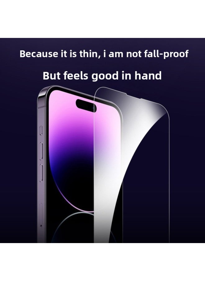 Generic - Suitable For Iphone16 Ultra-thin 0.1 Tempered Film Full Screen Second Sticker Artifact For Iphone 16promax Full Screen 1514-Color:0.1 Fully Transparent Full Screen Coverage Ultra-thin German Glass Tempered Film (with Special Packaging And Artifact)-Size:16E/14/13PRO/13 - Image 1