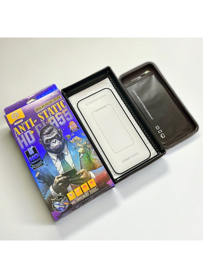 Generic - Suitable For Iphone16 Ultra-thin 0.1 Tempered Film Full Screen Second Sticker Artifact For Iphone 16promax Full Screen 1514-Color:0.1 Fully Transparent Full Screen Coverage Ultra-thin German Glass Tempered Film (with Special Packaging And Artifact)-Size:16E/14/13PRO/13 - Image 1