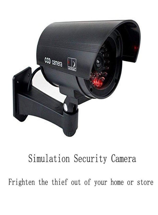 Etopars Black Fake Dummy Security CCTV Camera Waterproof IR LED Outdoor Indoor Surveillance - Image 4