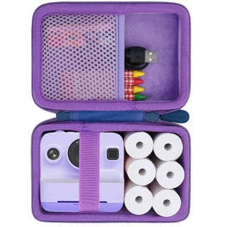 Aenllosi Hard Camera Case for Dylanto/Meetrye/Anchioo Kids Camera Instant Print,Camera Bag for Toddler Video Camera & 6PCS Print Camera Paper Refills Roll(Only Case,Purple) - pzsku/Z86E0F3F34DBDA4B85876Z/45/1749372641/e1668260-a4fb-4fff-8360-508ac92659a2