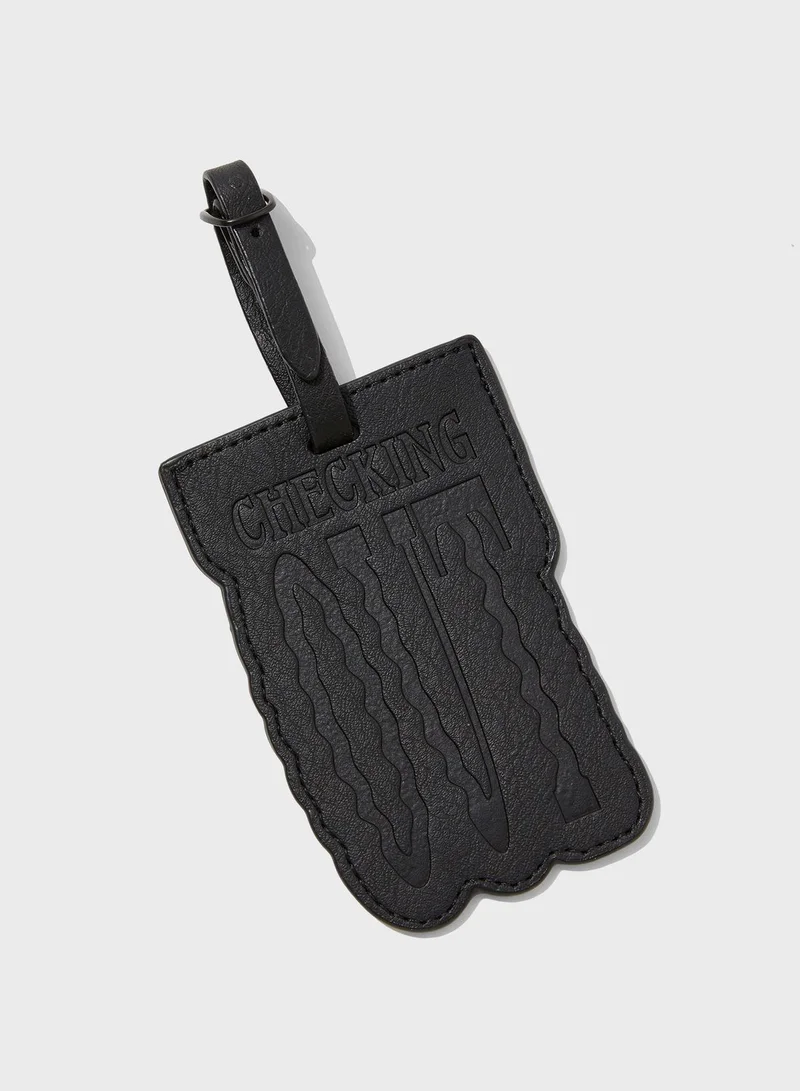 Typo Checking Out Luggage Tag
