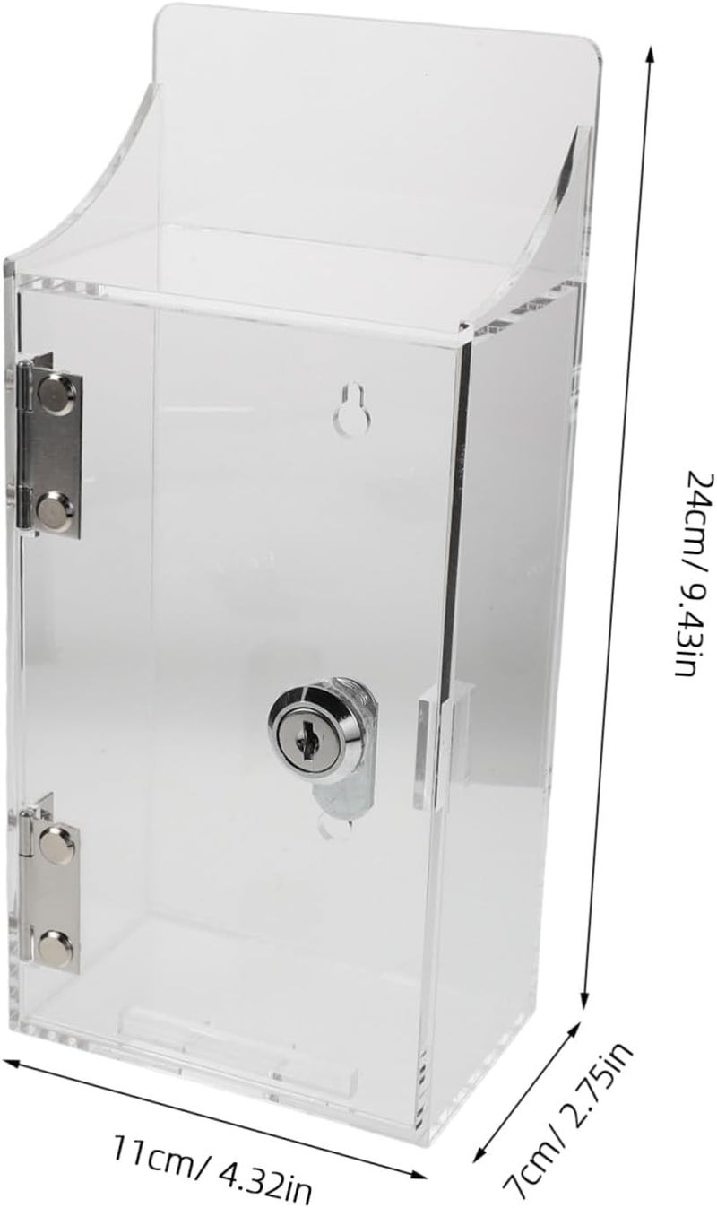 Wall Mounted Phone Storage Box with Lockable Cabinet Single Compartment Cell Phone Locker for Office Classroom Gym Employee - Image 2