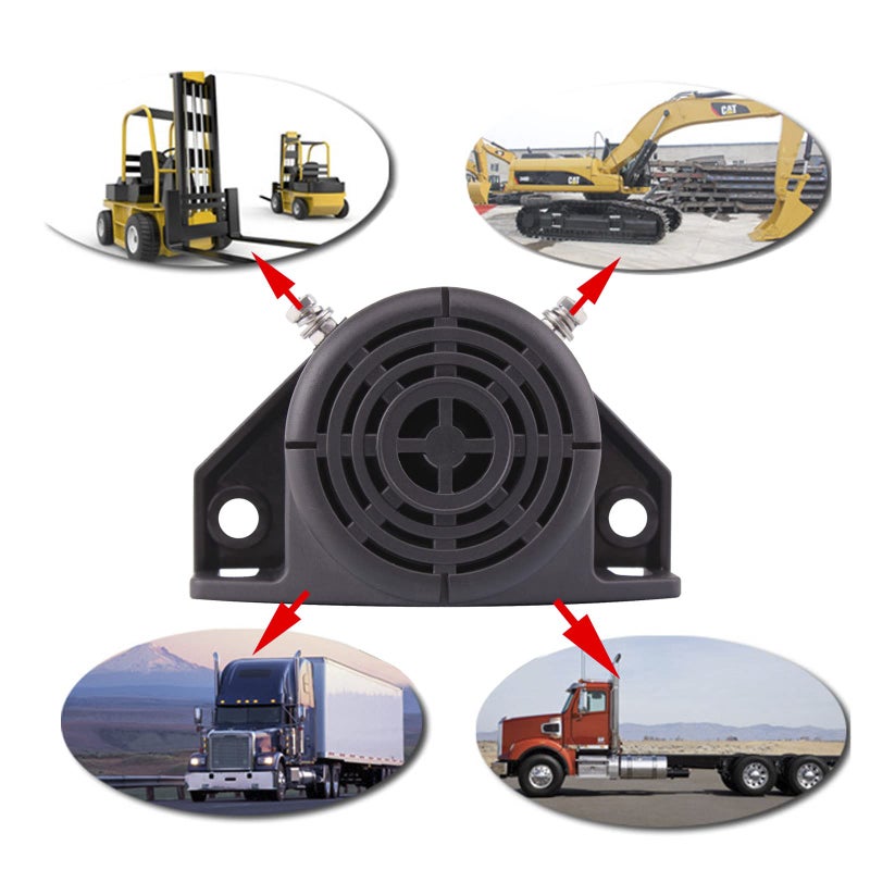 منبه خلفي شاحنة FARBIN 105 ديسيبل 12V48V بوق عكسي BIBI إنذار تحذيري صفارة إنذار مقاومة للماء صناعي ثقيل التحمل منبه تحذيري دائري بوق عكسي