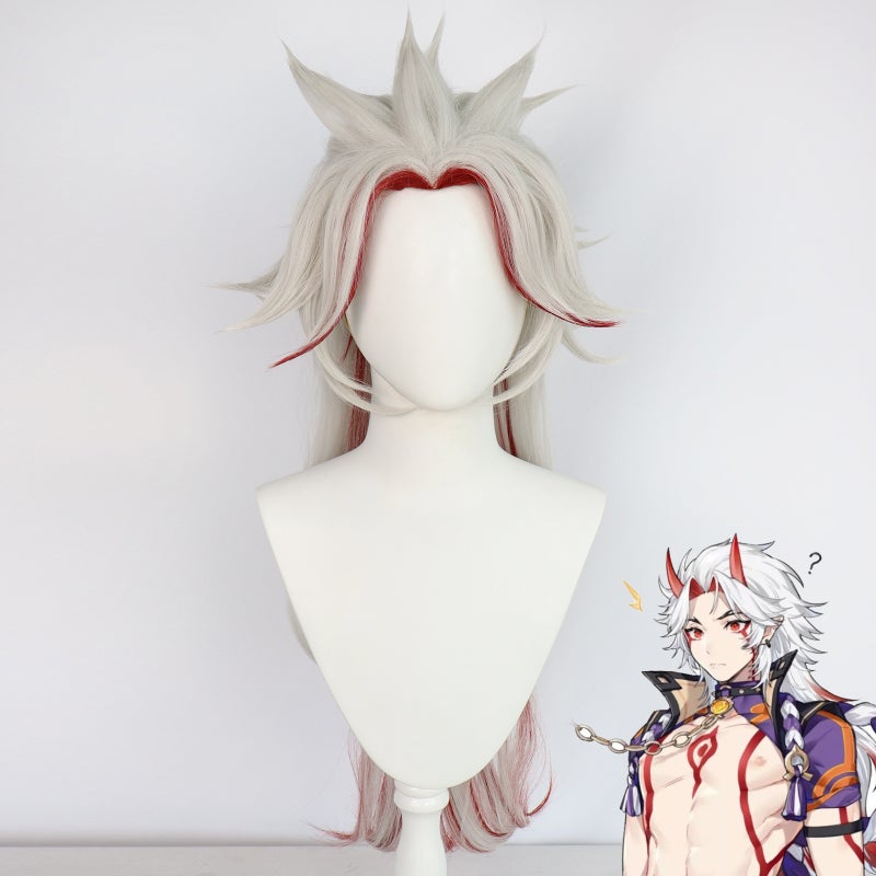 Genshin Impact Arataki Itto Cosplay Costume Set Huang Long Dou
