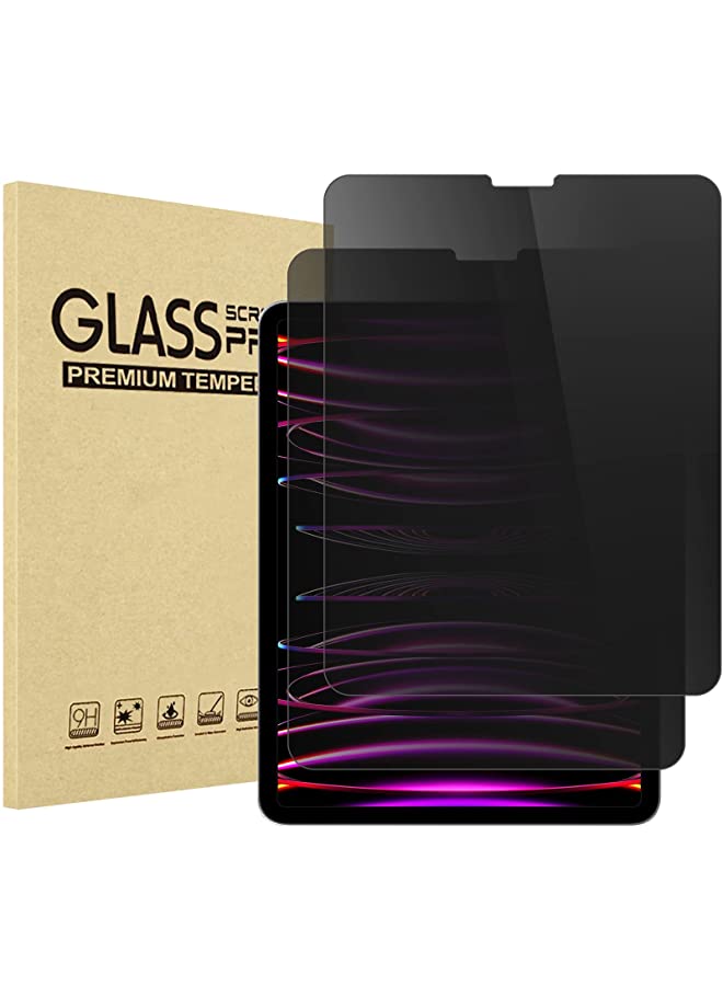 Procases [2 Pack] ProCase iPad Pro 12.9 Inch Privacy Screen Protector 2022 2021 2020 2018, Anti-Spy Tempered Glass Screen Film Guard for Apple iPad Pro 12.9" 6th 5th 4th 3rd Generation - Image 1