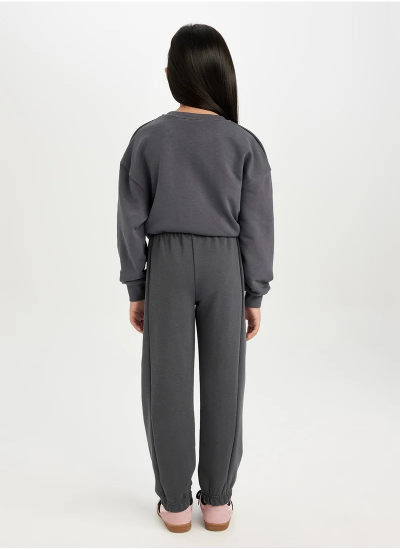 DeFacto Printed Elasticated Cuffed Jogger Pants With Pockets