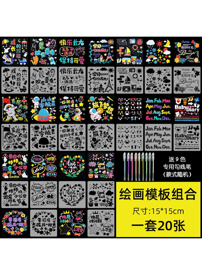 Bluejw Ll Growth Manual Decoration Material Suit Template Hand Account Journal Simple Homemade Small Fresh Cartoon Sticker - Image 1