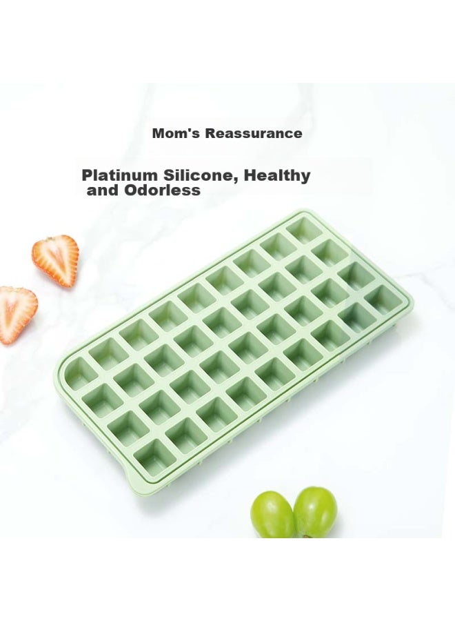 JD.com Jd Jingzao Ice Cube Mold, 0 Contact Push Ice Mold, Ice Tray, Ice Box, Kitchen Cooking Utensil (Single Layer 30 Pieces) - Image 4