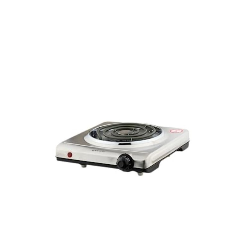 Kitchen electric spiral burner, stainless steel, silver, 1500W high power with 2-year warranty - Image 1