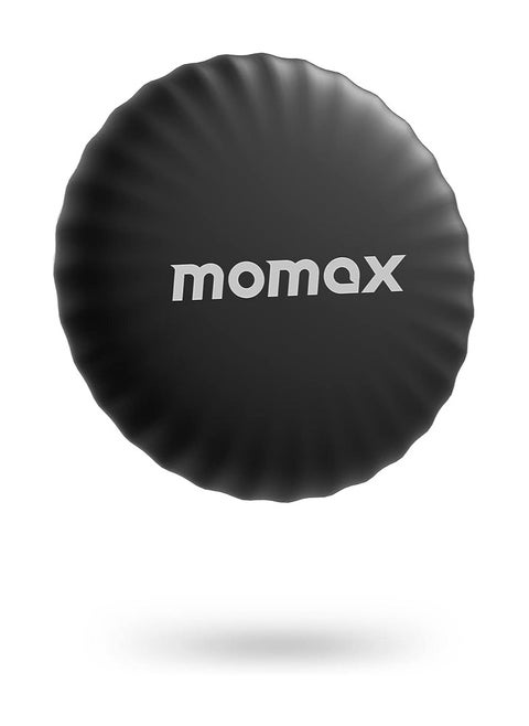 MOMAX Tracker Tag, Lost Key Finder Works with Apple Find My (iOS Only), Key Tracker with APP,Sound Location, Key Locator Pintag for Luggage,Suitcase,Wallet,Pet,Kid -  (1 Piece Black)