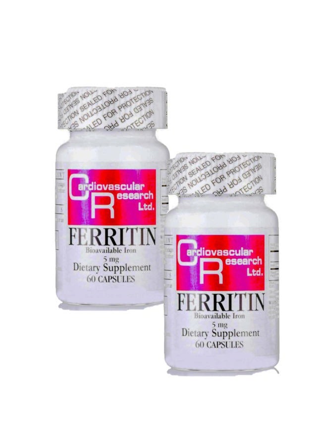 Cardiovascular Research فيريتين (حديد متاح حيوياً)، 60 حبة (عبوة من 2) - Image 1