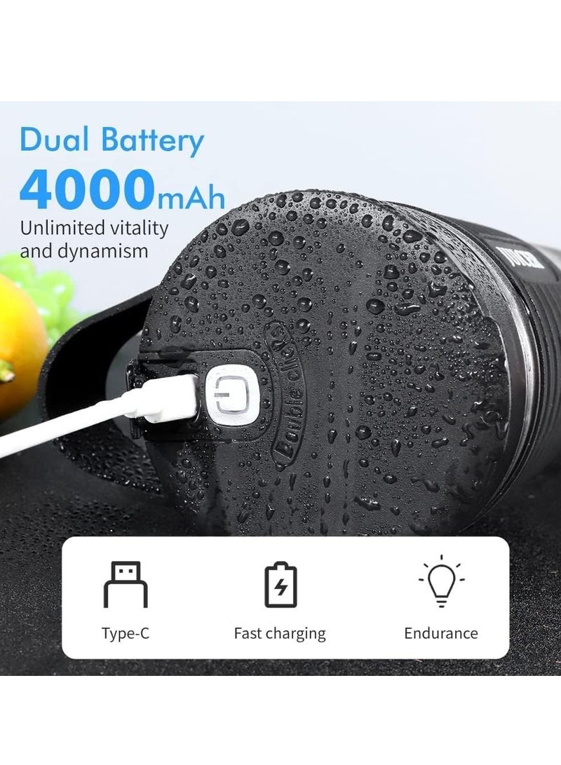 Cool Baby COOLBABY Juicer Cup Electric Protein Shaker Bottle Portable Smoothie Blender IPX7 Leakproof USB Rechargeable Vortex Shakes Stirring Cup - Image 4