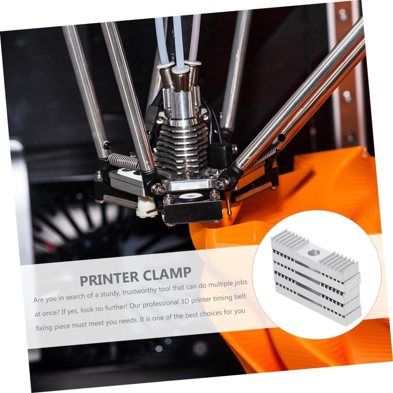 5Pcs Printer Aluminum Timing Belt Clamp Mount Block Gear Fixing Piece - Image 5