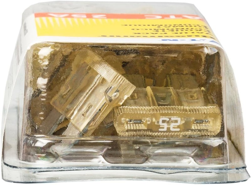 Bussmann (VP/ATC-25-RP) Clear 25 Amp 32V Fast Acting ATC Blade Fuse, (Pack of 25) - Image 1