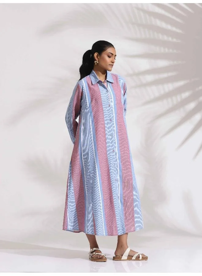 trueBrowns Striped Shirtdress Dress