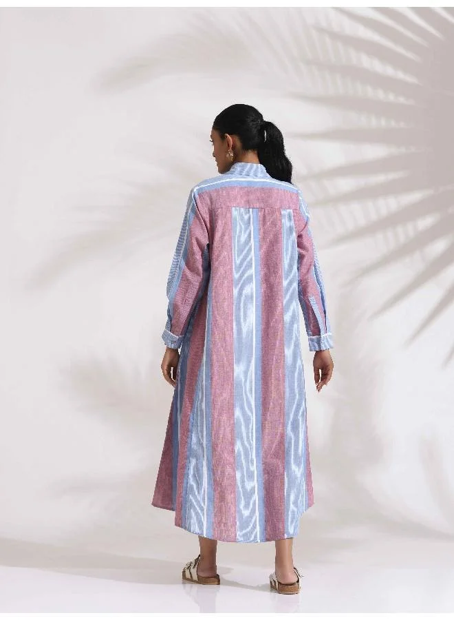 trueBrowns Striped Shirtdress Dress