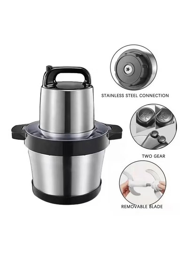 TIGER Double-Speed Electric Meat Grinder 6L – Stainless Steel Meat Chopper, Heavy Duty Electric Food Processor, High-Power for Fast Grinding, Ideal for Home and Commercial Use  - Image 2