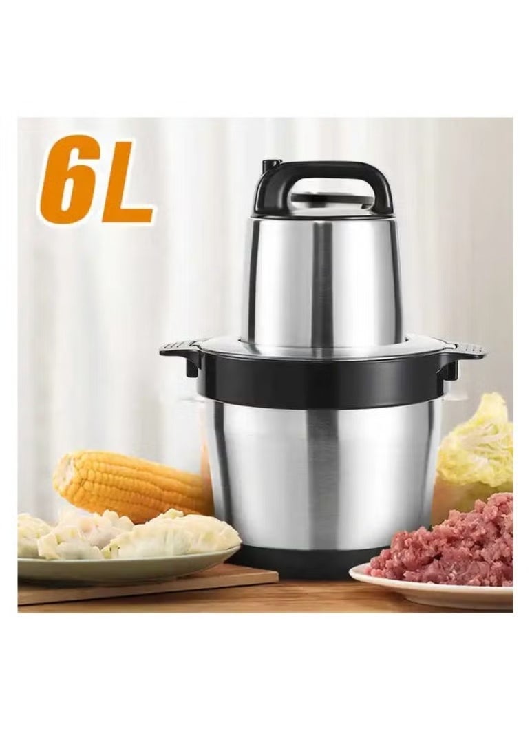 TIGER Double-Speed Electric Meat Grinder 6L – Stainless Steel Meat Chopper, Heavy Duty Electric Food Processor, High-Power for Fast Grinding, Ideal for Home and Commercial Use  - Image 3