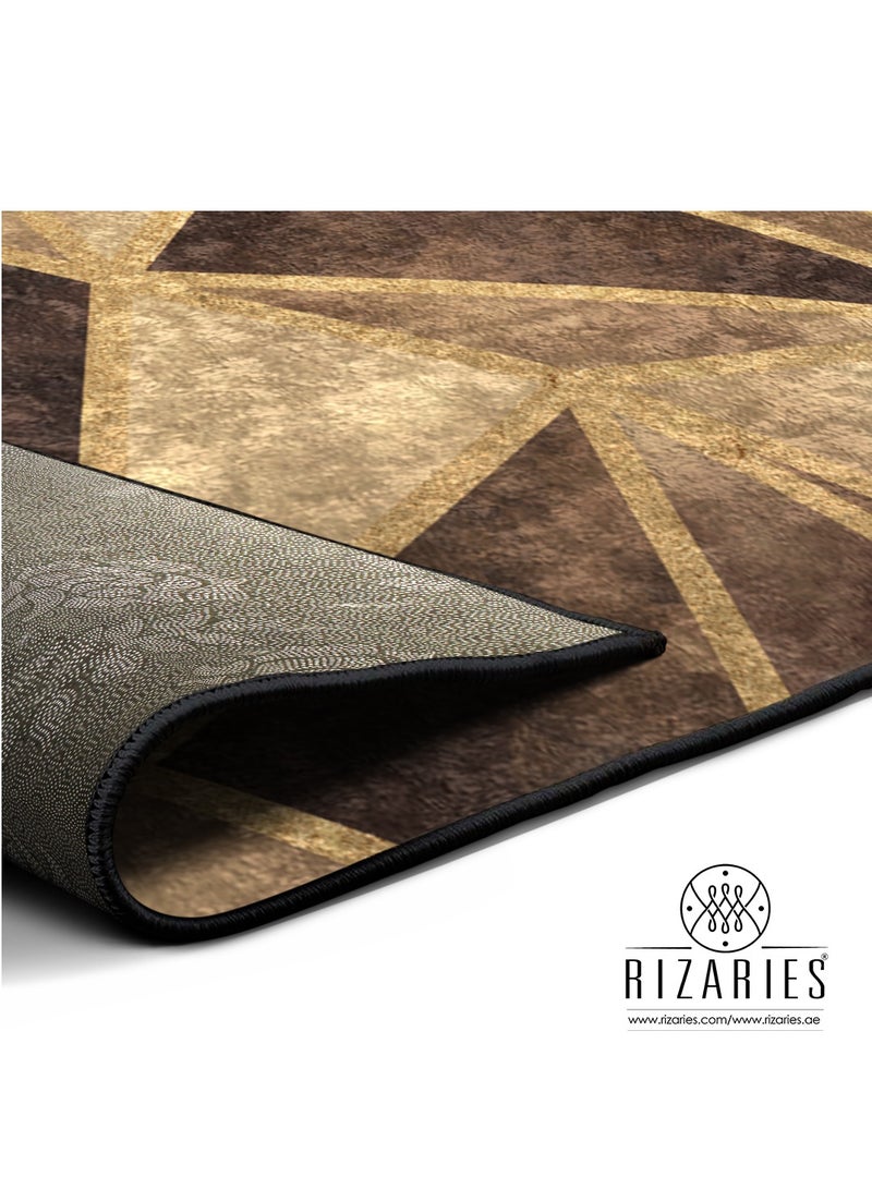 RIZARIES Copper Gold Triangle Centerpiece (Rug) - Image 5