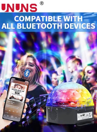 LED Crystal Magic Ball,Disco Ball Light With 6 Colors And Bluetooth function,Magic Stage Party Light With Remote Control For Decorations Bar Wedding Home Club - view 5