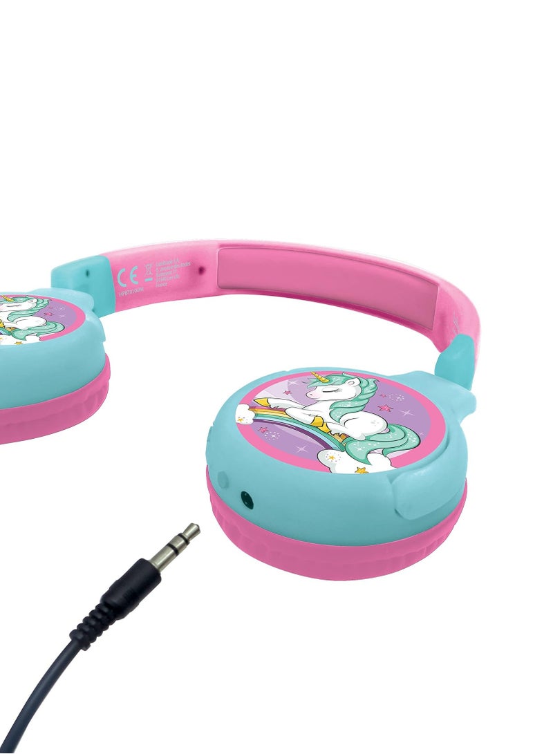 Lexibook Unicorn 2in1 BT & Wired Comfort Foldable Headphone - Image 3