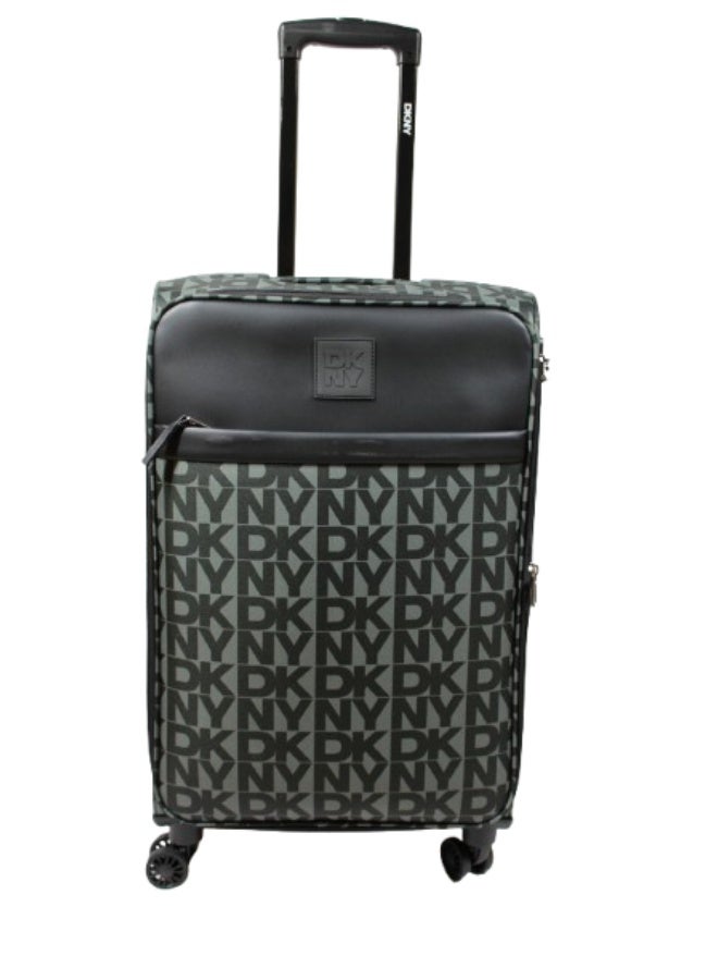 دكني حقيبة سفر    بعجلات للجنسين خفيفة الوزن  بعجلات دوارة  ألوان أسود - Image 1
