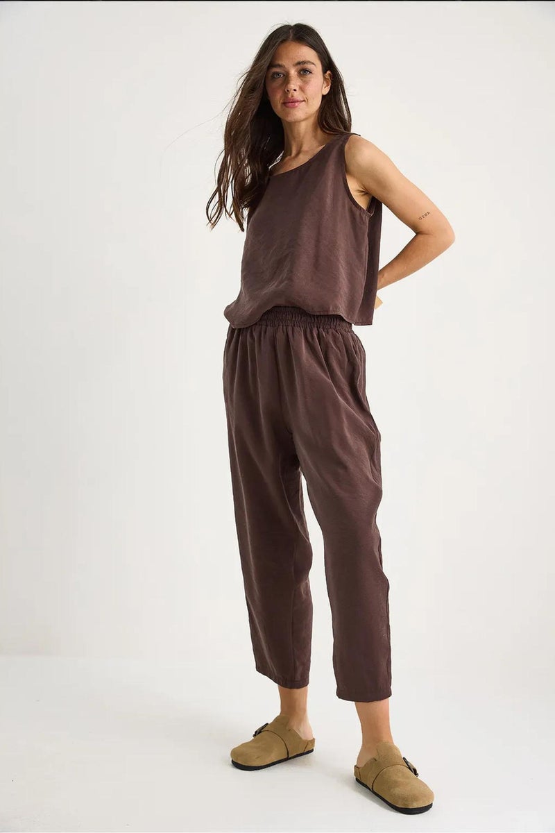 Bianco Lucci LUCCI Sleeveless Crew Neck Blouse and Carrof Fıt Pants Set - Image 5