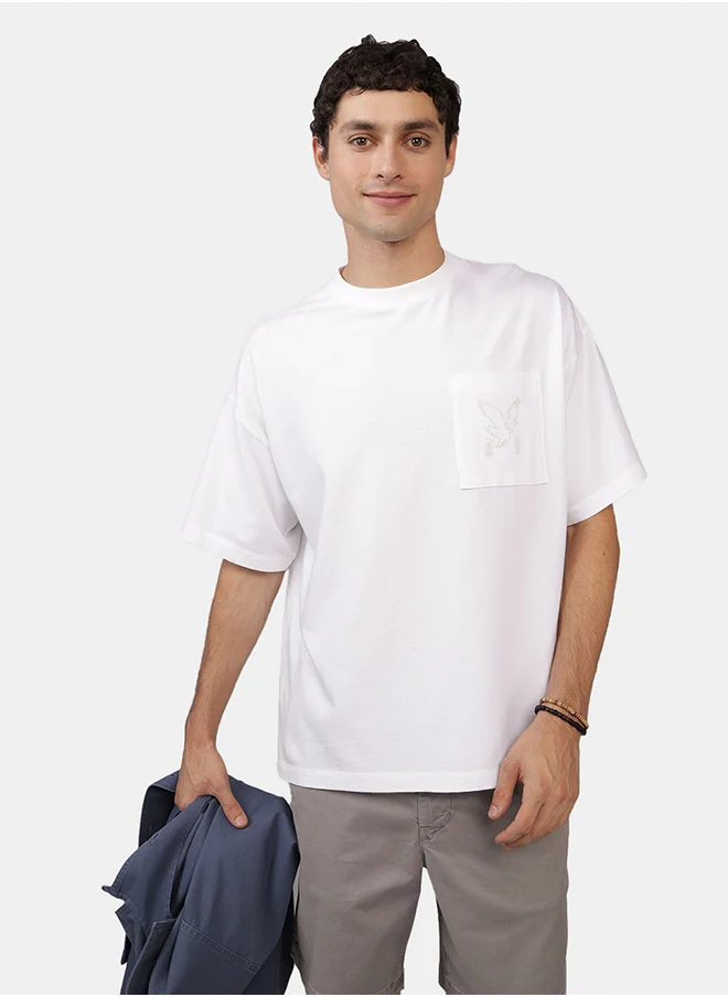 American Eagle Ae Oversized Pocket T-Shirt