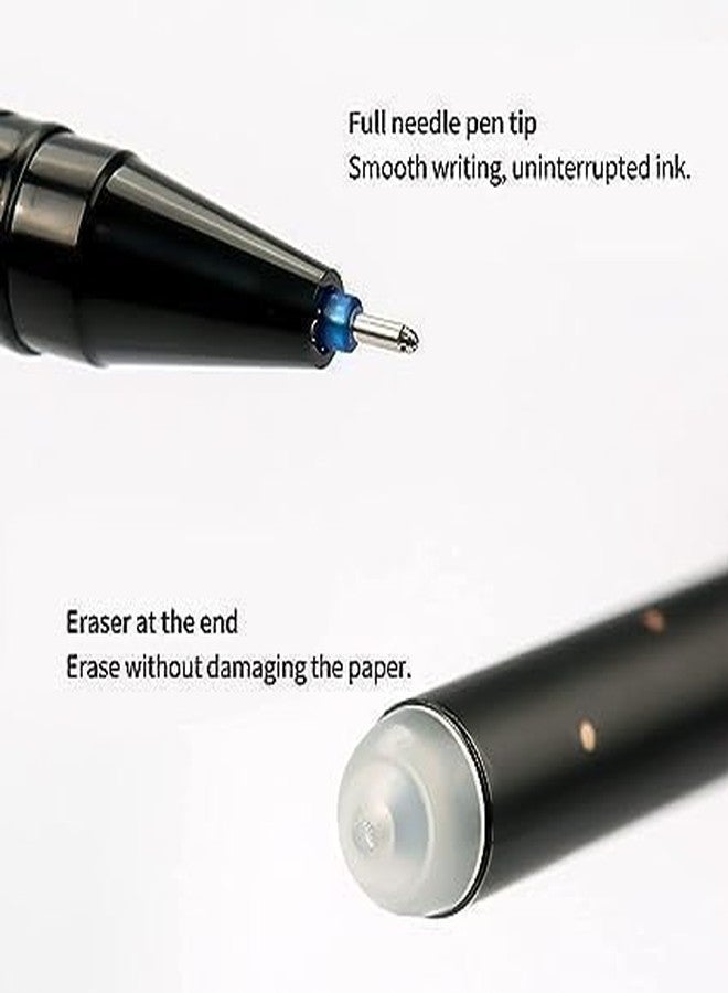 OVERSEASE Erasable Galaxy Printed Zodiac Gel Pen with Constellation star Design, 0.5mm tip blue ink Office School Stationary Supplies, Pack of 12 (Erasable Zodiac Pens) - Image 5