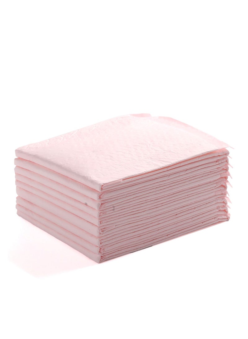 Little Story 20-Pieces Disposable Diaper Changing Mats, Suitable From Birth - Pink - Image 3