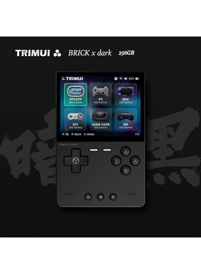 تريميو وحدة التحكم المحمولة TRIMUI مع الإضاءة المحيطة ، PSP الرجعية ، FC Arcade ، وحدة تحكم الألعاب عالية الوضوح من نقطة إلى نقطة GBA - Image 1