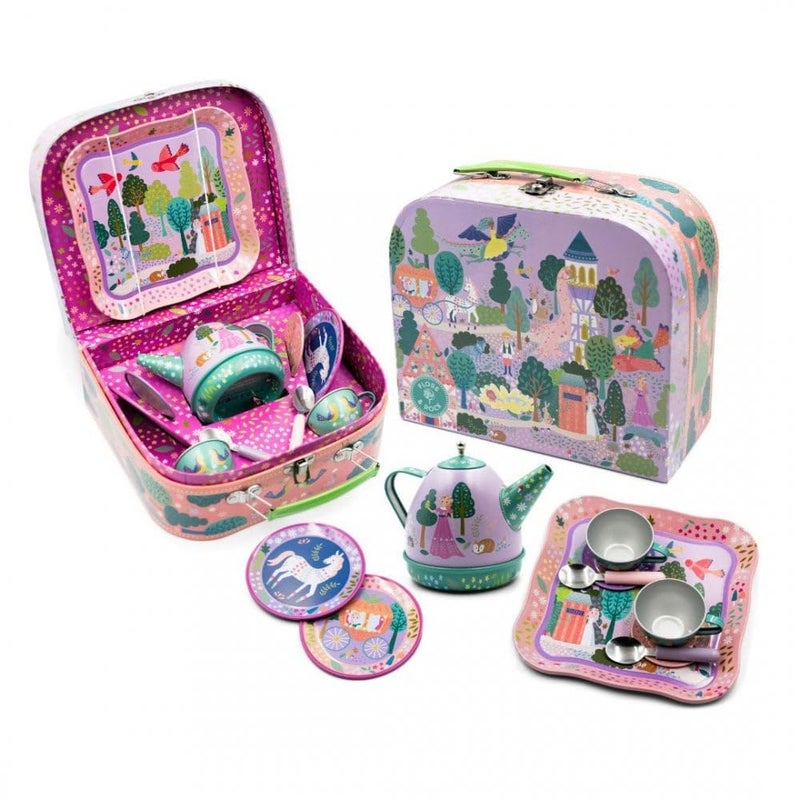 Floss Rock Fairy Tale Musical Kids Tin Tea Set 11 Piece 68 Inch - Image 4