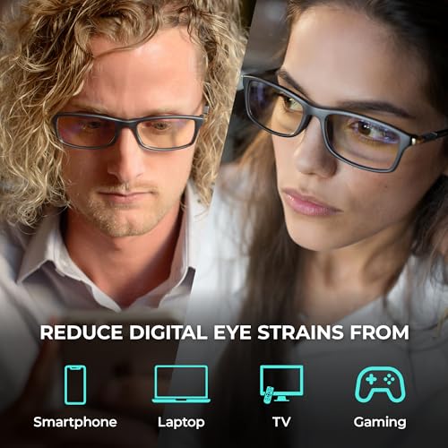 Prospek Blue Light Glasses for Woman and Men – Superior 99% HARMFUL Blue Light Blocking Computer Glasses, DYNAMIC Anti-Glare Bluelight Reading Glasses, Regular, No Magnification - Image 5