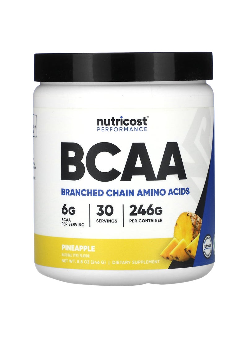 Nutricost Performance, BCAA, Pineapple, 8.8 oz (246 g)