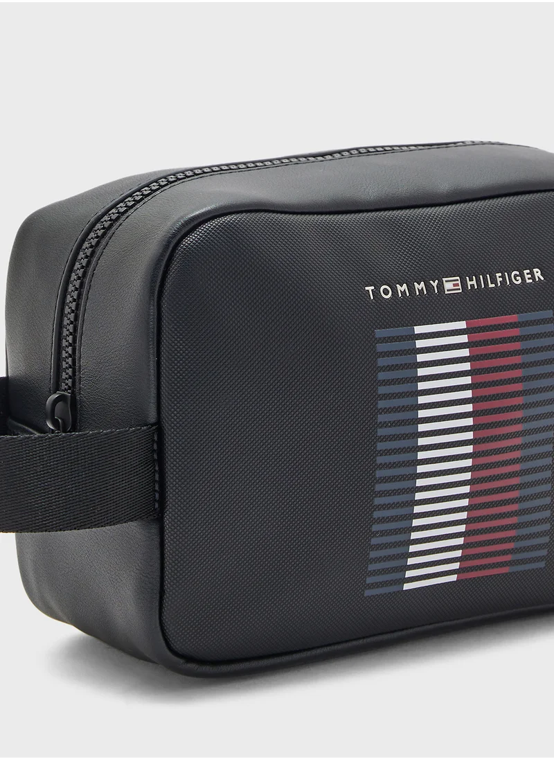 TOMMY JEANS TH FOUNDATION PIQUE WASHBAG