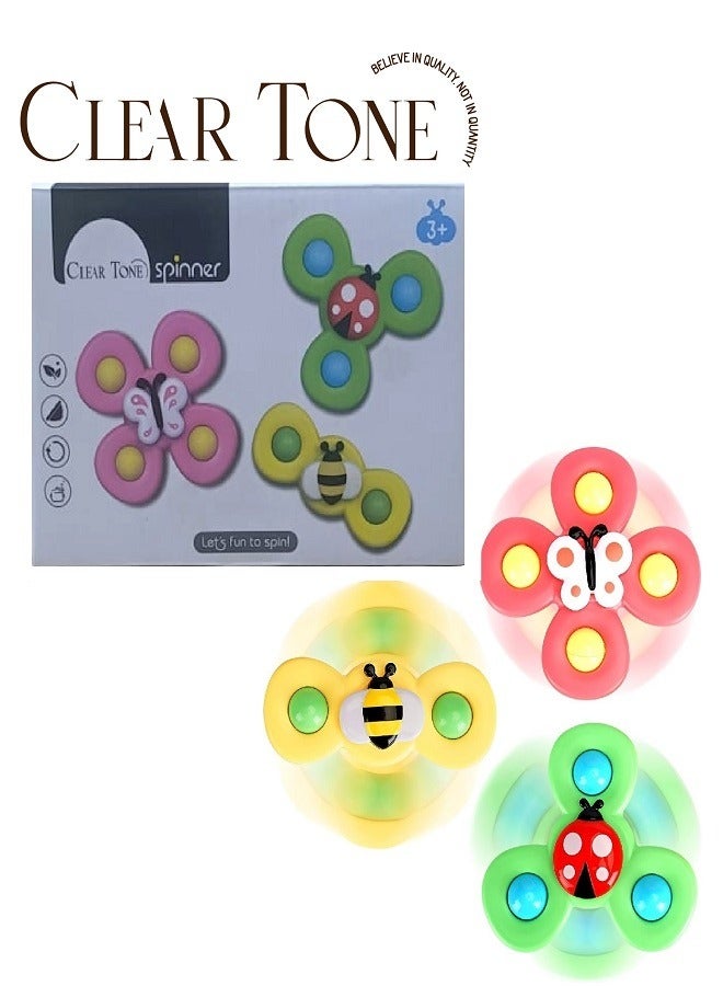 3PCS Suction Cup Spinner Toys for Your Lovable Kids, Sensory Toys Birthday Baby Gifts for Toddlers, Boys Spinning Toys,Toys for Toddlers  Birthday Baby Gifts For Your Lovely Kids