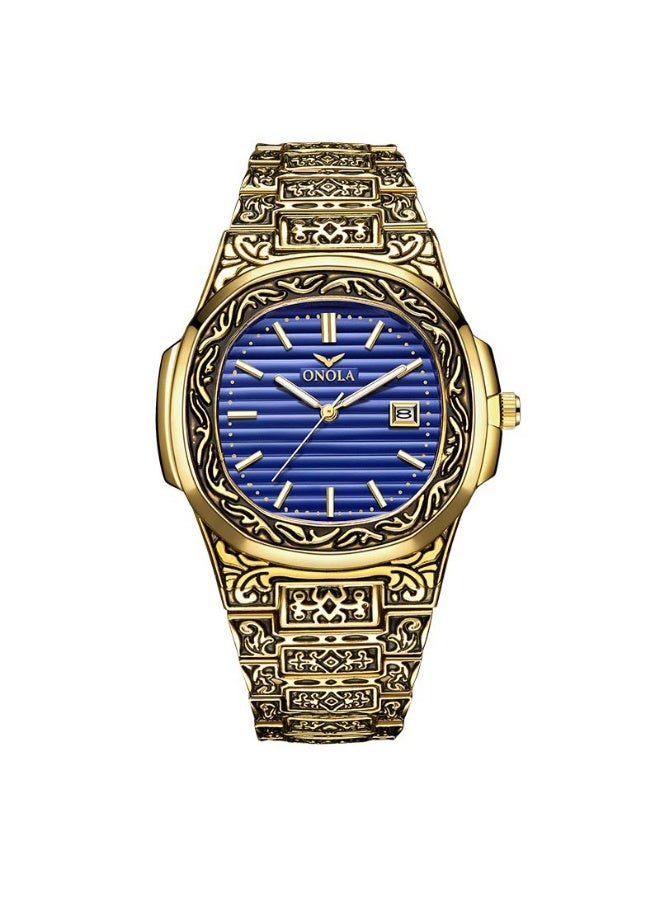 Men's Alloy Analog Wrist Watch J4227-7-KM - 42 mm -